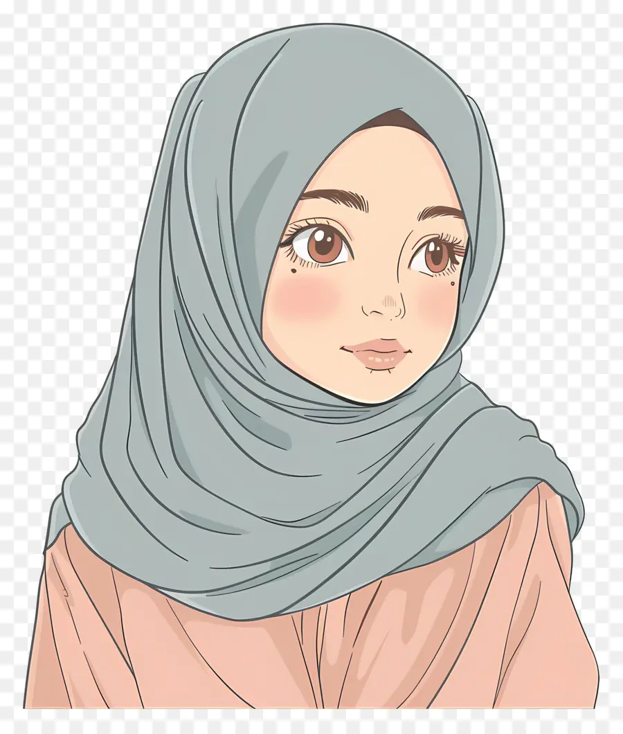 Jolie Fille Hijab，Femme En Hijab PNG