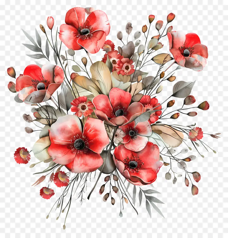 Bouquet De Fleurs，Fleurs PNG