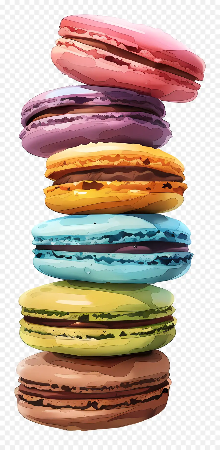 Pile De Macarons，Macarons PNG