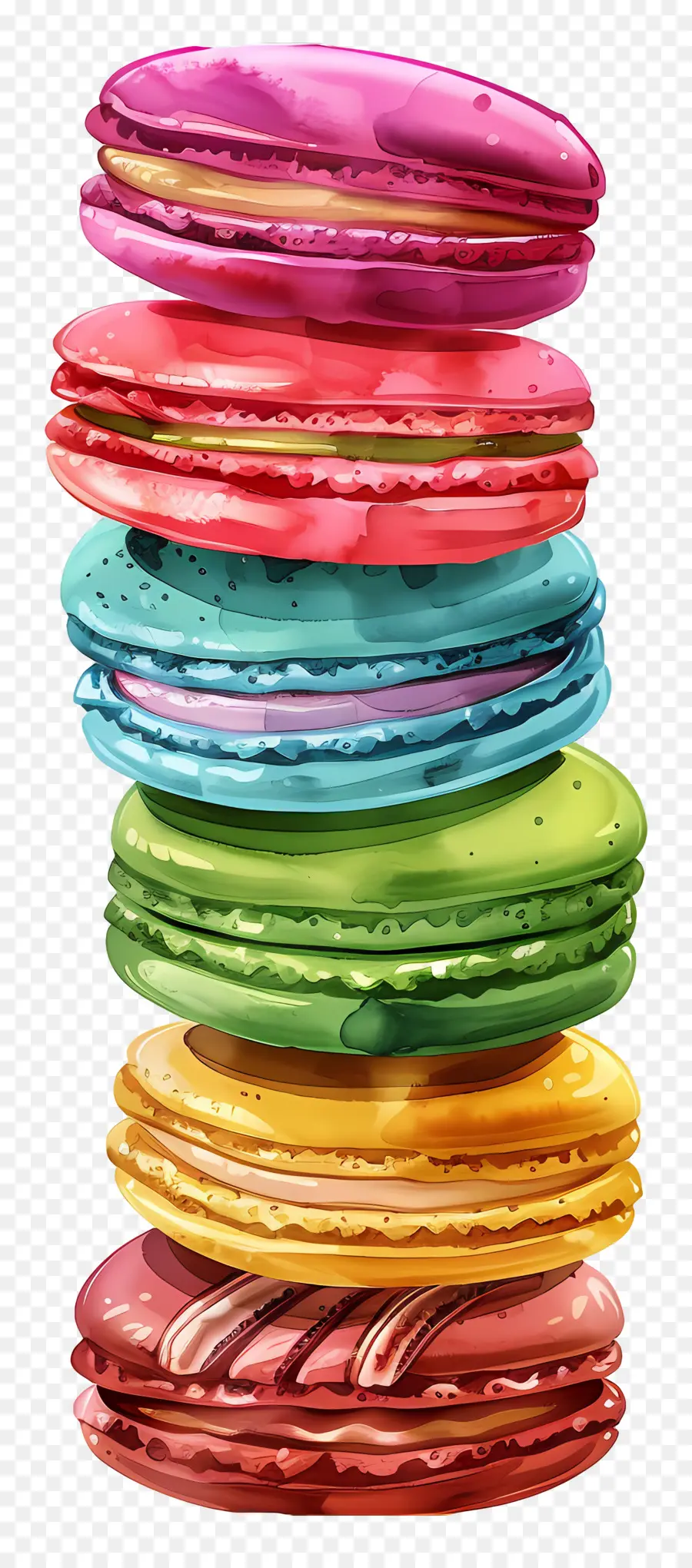 Pile De Macarons，Macarons PNG