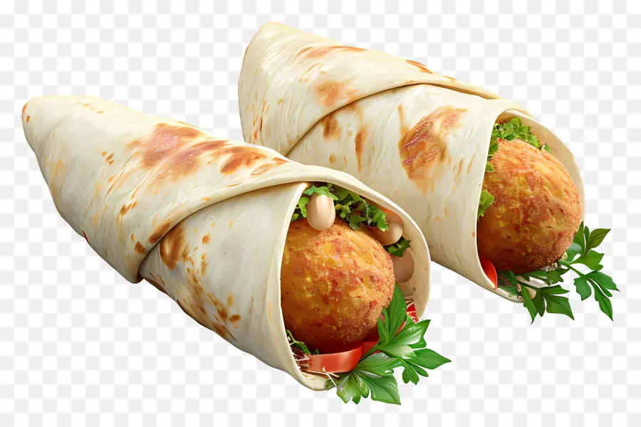 Roulé Aux Falafels，Envelopper PNG