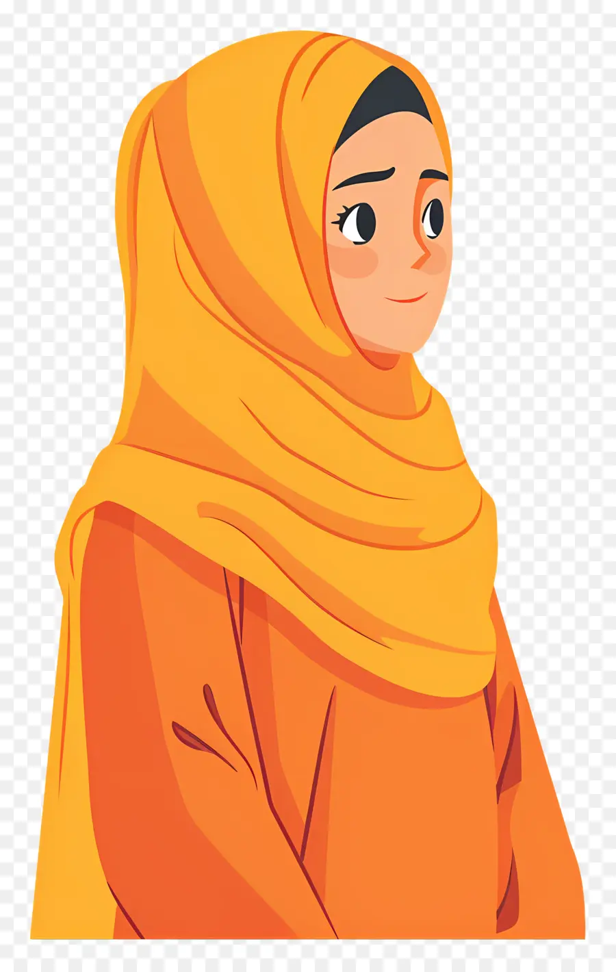 Fille De Dessin Animé Hijab，Femme En Hijab PNG