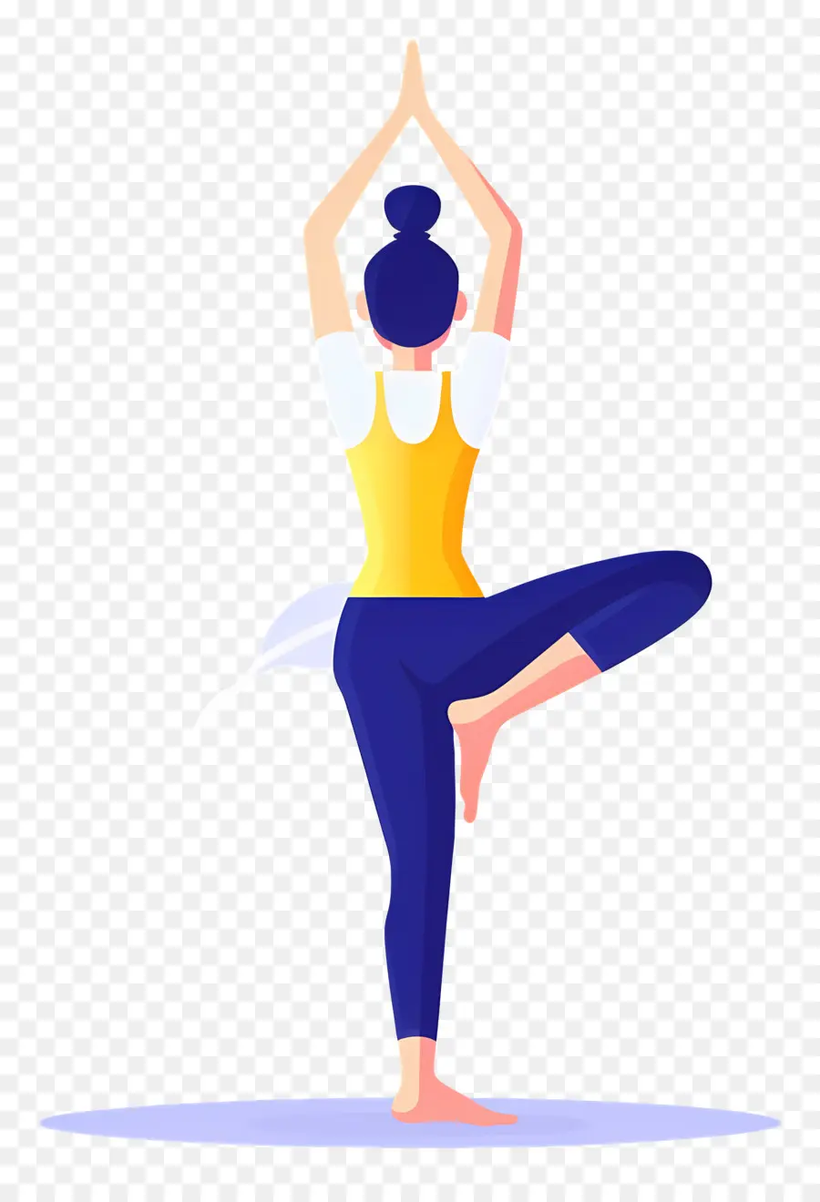 Fille Faisant Du Yoga，Pose De Yoga PNG