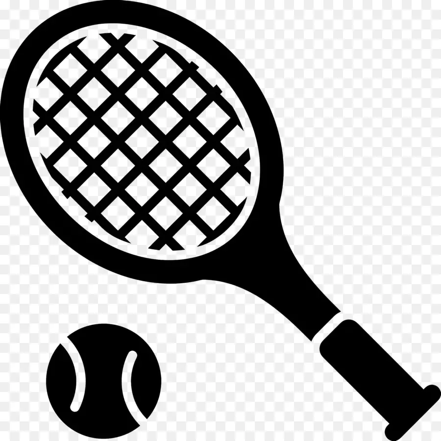 Raquette De Tennis，Raquette Et Balle De Tennis PNG