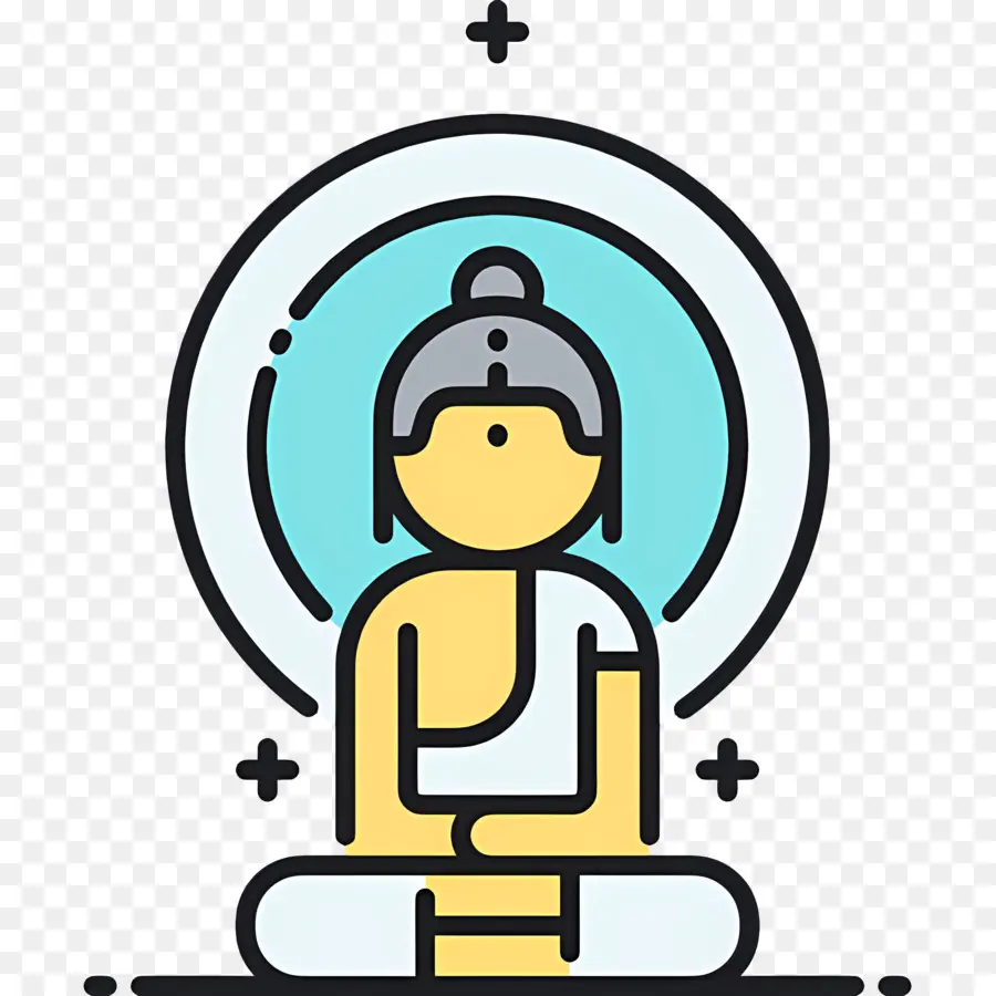 Bouddha，Méditation PNG