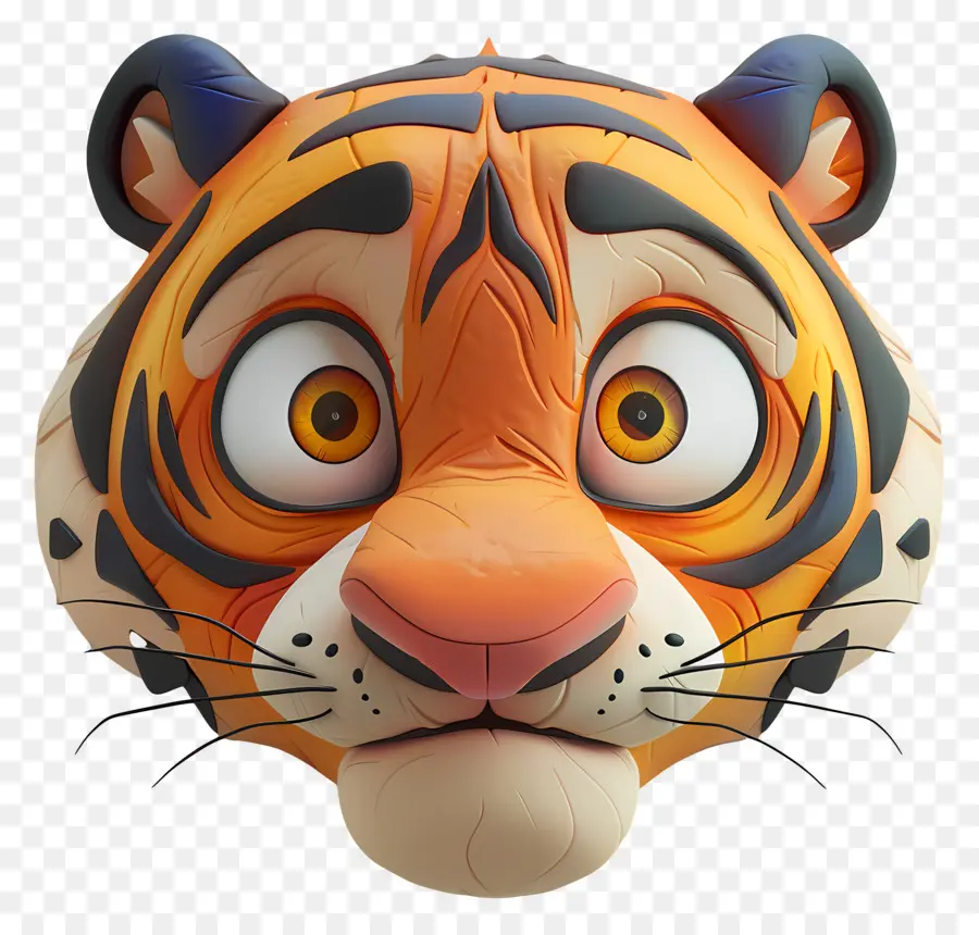 Visage De Tigre，Tigre De Dessin Animé PNG