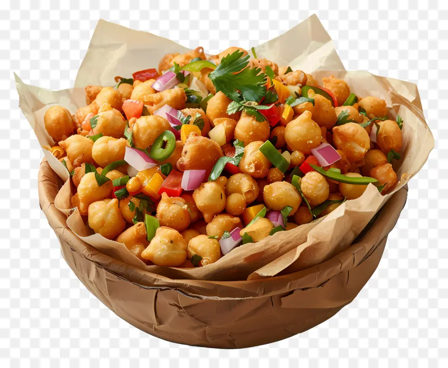 Bol De Chaat Chana，Salade De Pois Chiches PNG