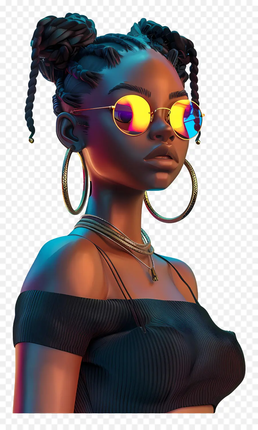 Femme Noire，Femme élégante PNG