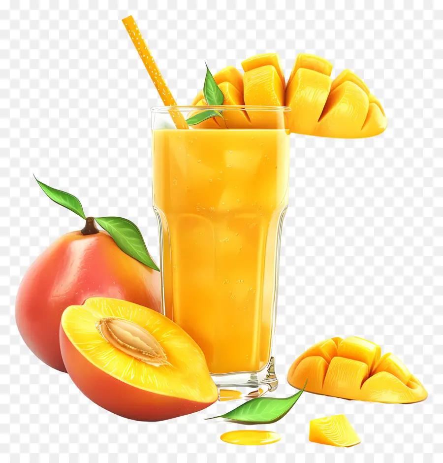 Smoothies à La Mangue，Jus De Mangue PNG