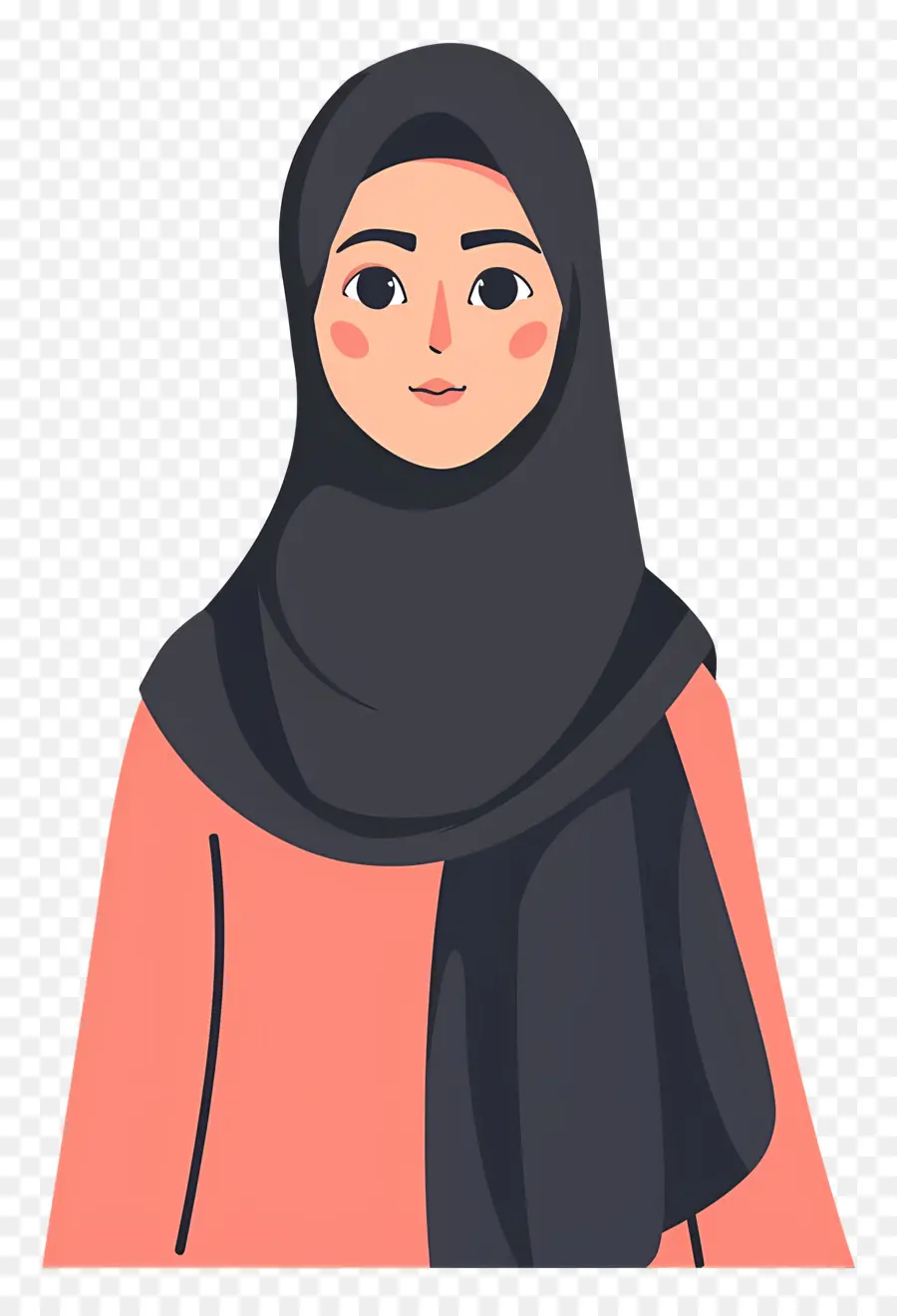 Fille De Dessin Animé Hijab，Femme PNG