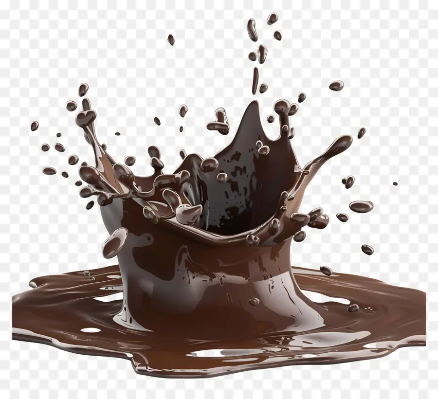 Éclaboussure De Chocolat，Liquide PNG