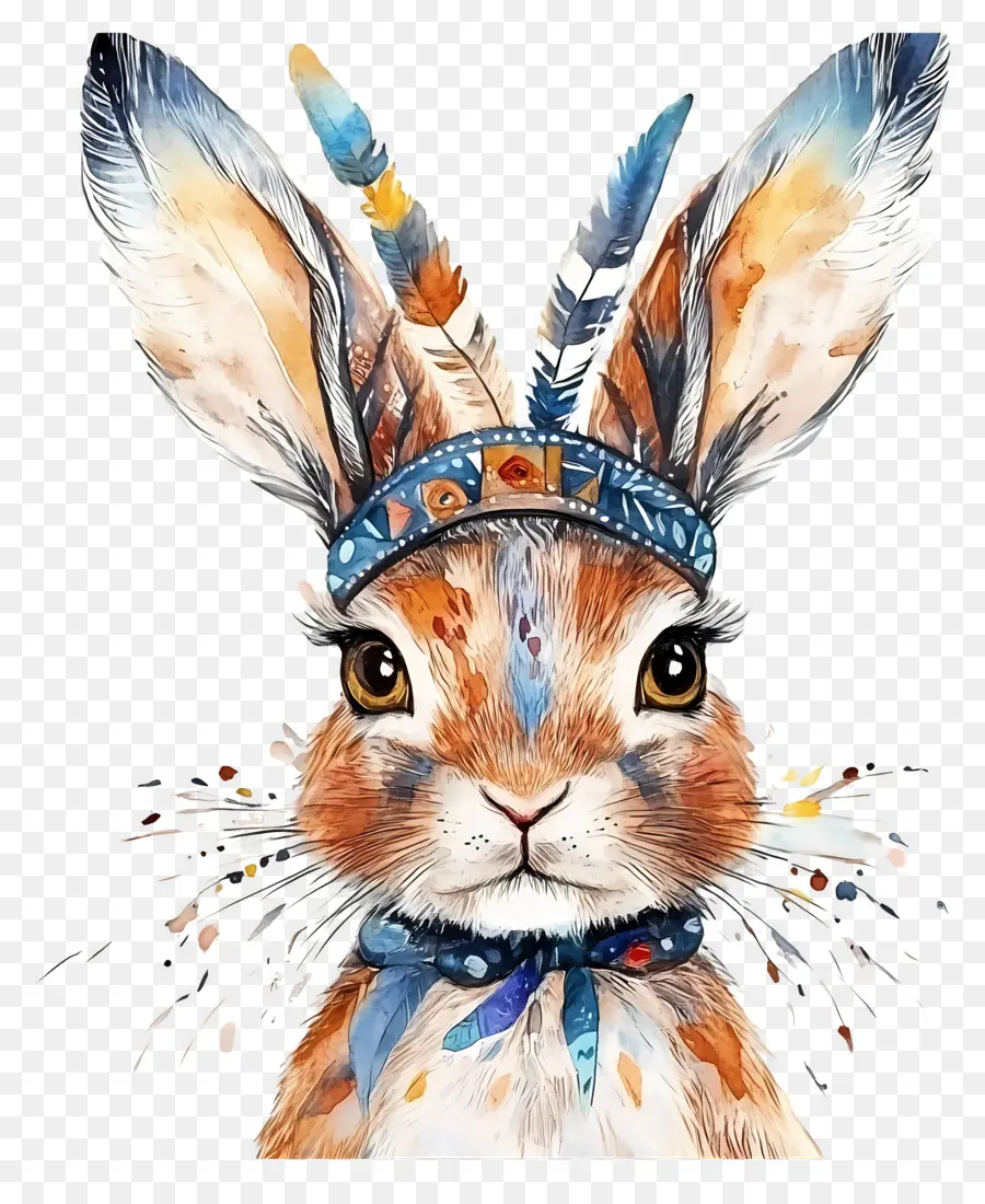 Boho，Lapin à Plumes PNG