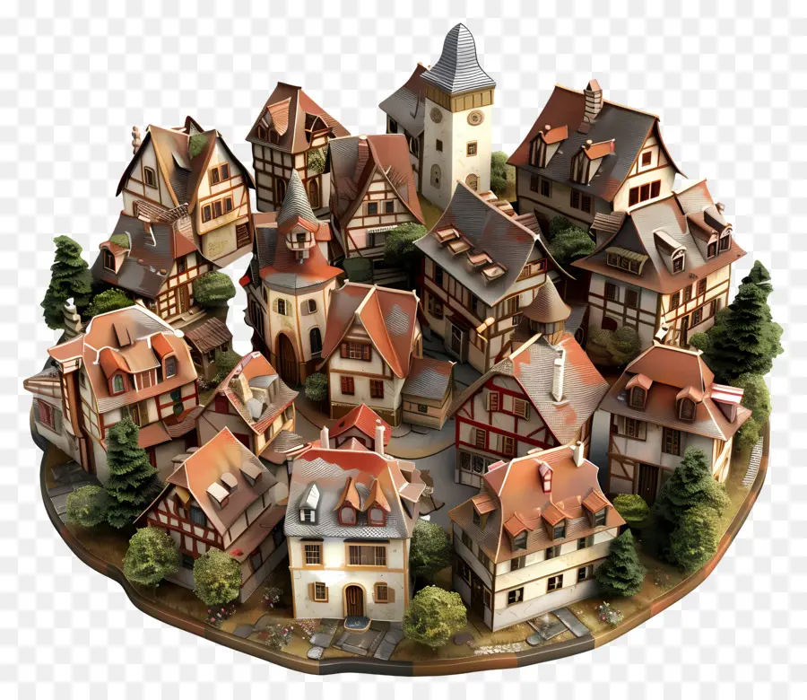 Village Ville，Village Miniature PNG