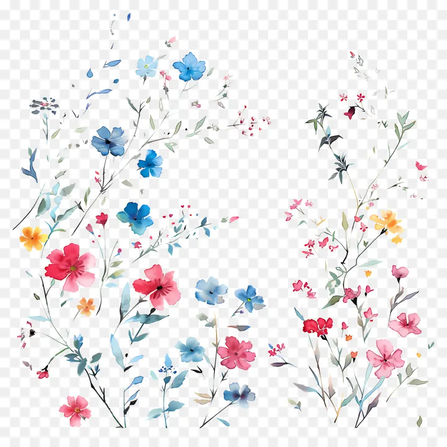 Petites Fleurs，Motif Floral PNG