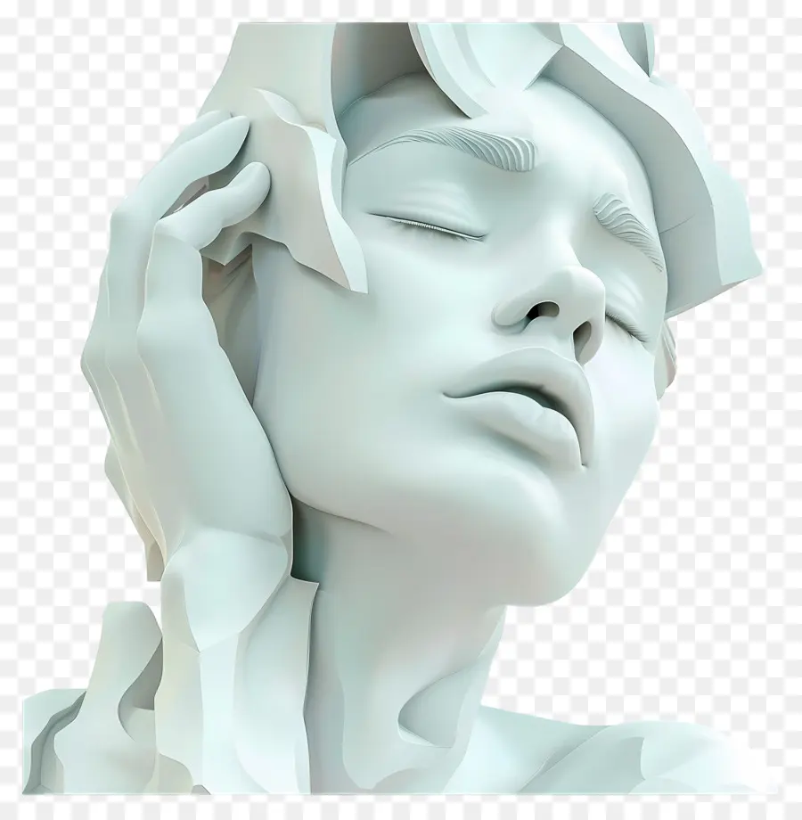 Femme Qui Pleure，Sculpture PNG