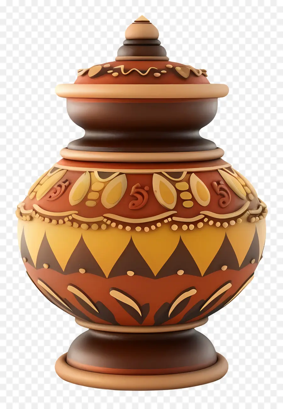 Puja Kalash，Pot Décoratif PNG