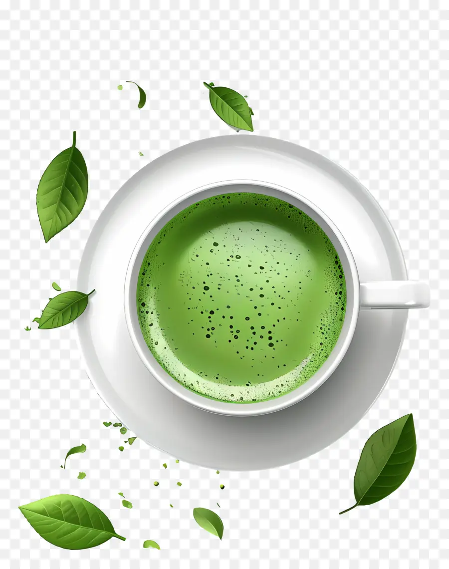 Thé Matcha，Thé Vert PNG