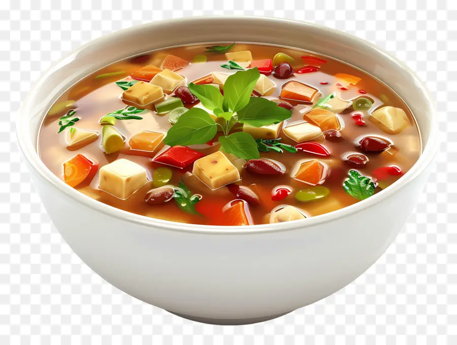 Soupe Minestrone，Bol à Soupe PNG