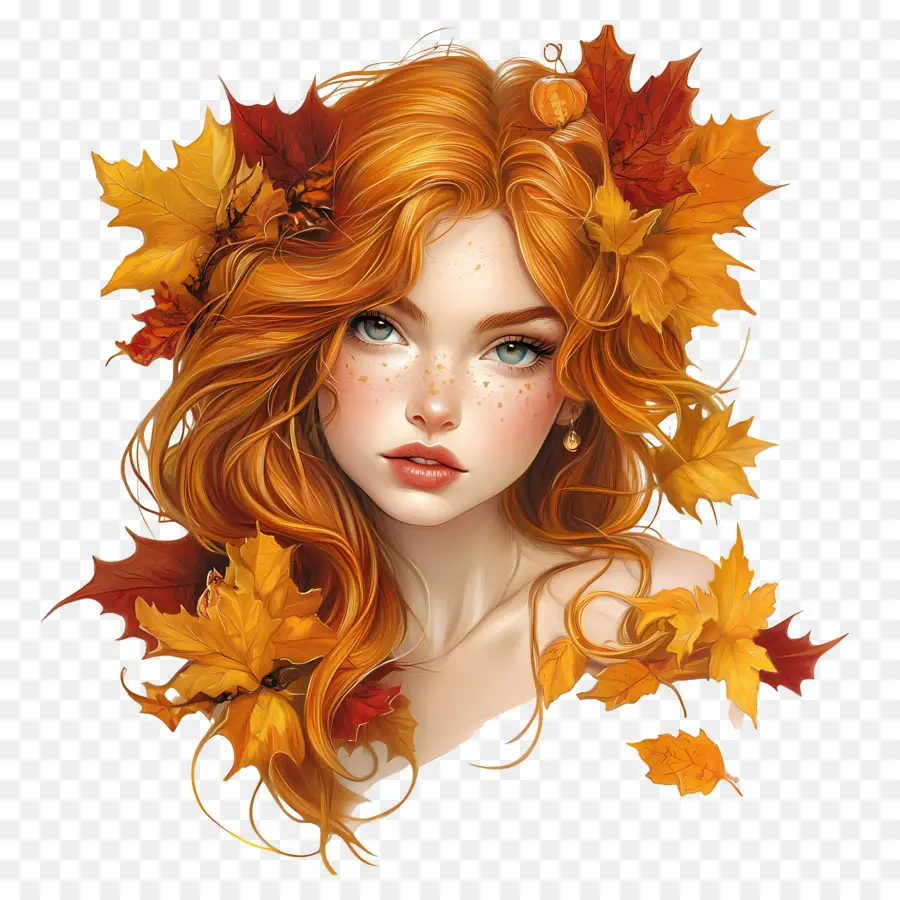 Fille D'automne，Femme D'automne PNG