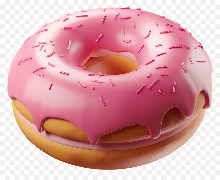 Beignet Rose，Donut PNG