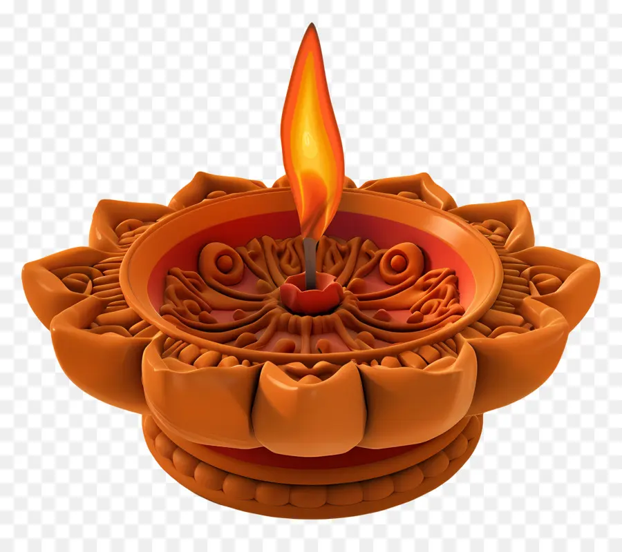 Diwali Diya，Diya Colorée PNG