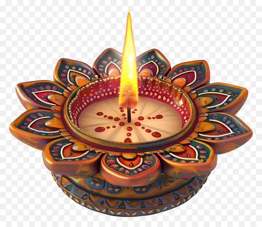 Diwali Diya，Lampe Diya PNG