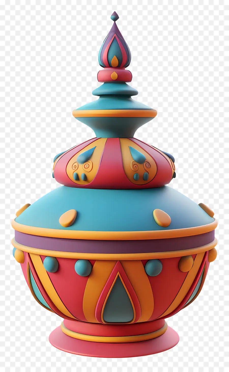 Puja Kalash，Pot Décoratif PNG