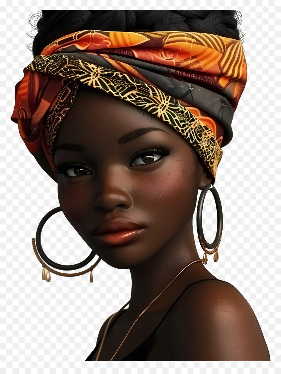 Femme Africaine，Femme Animée PNG