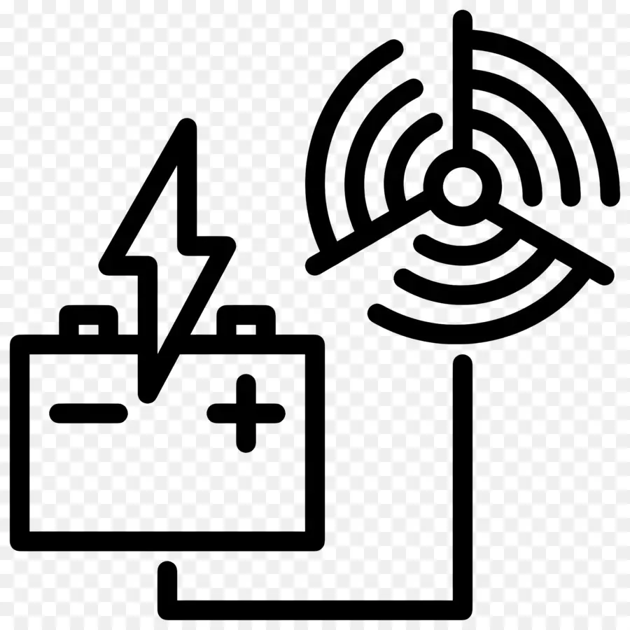 Centrales éoliennes，Batterie Et Ventilateur PNG