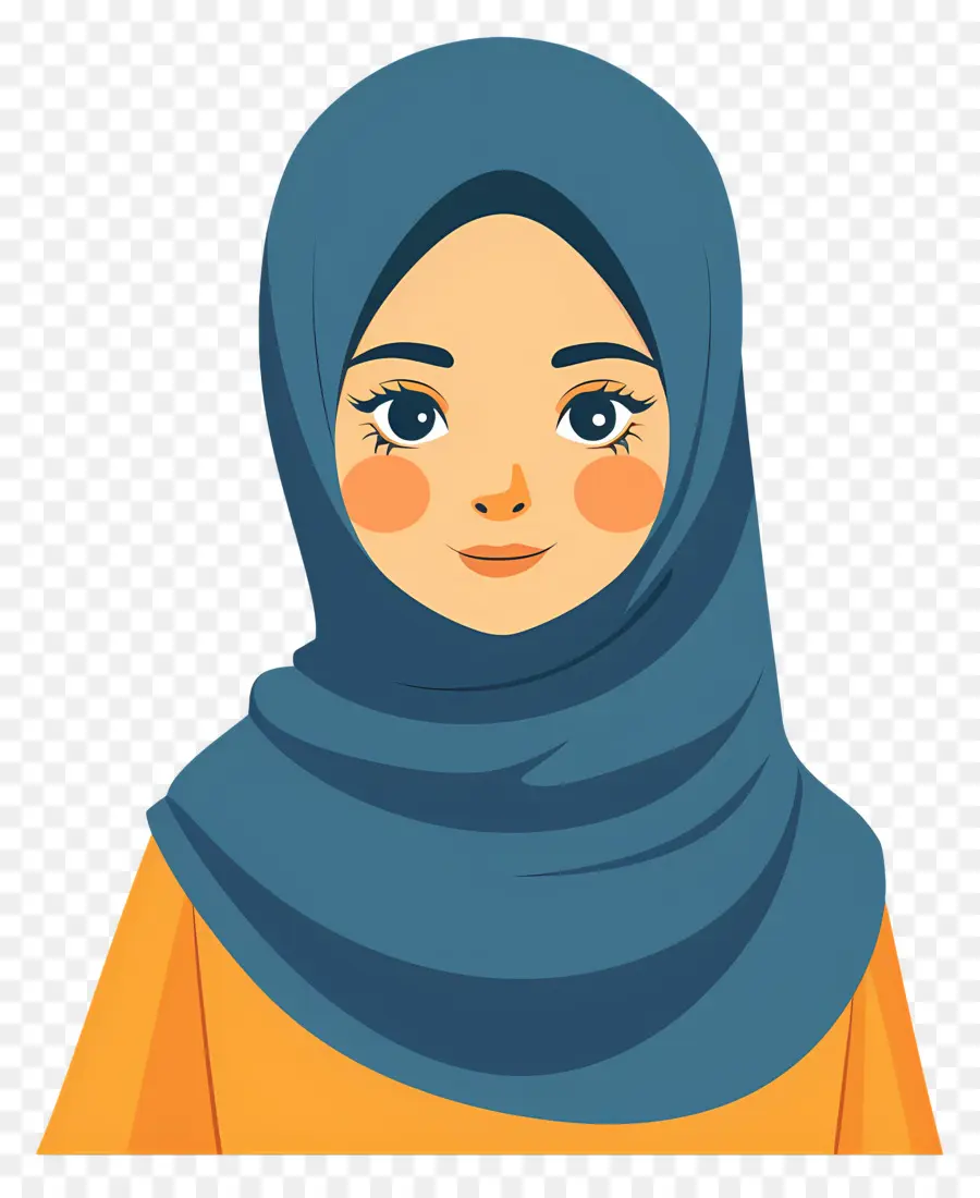 Fille De Dessin Animé Hijab，Fille En Hijab PNG