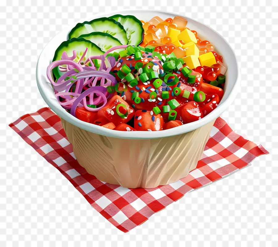 Poké Bol，Bol De Salade PNG