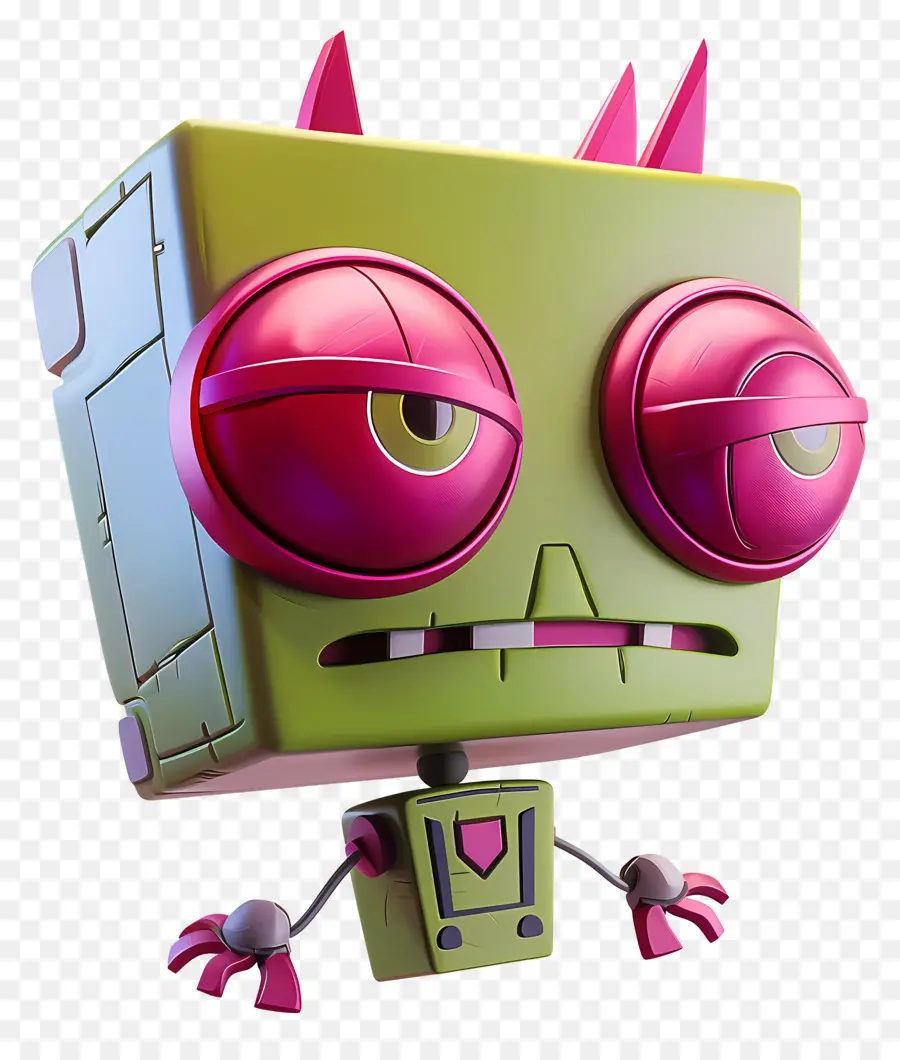 Envahisseur Zim，Robot De Dessin Animé PNG