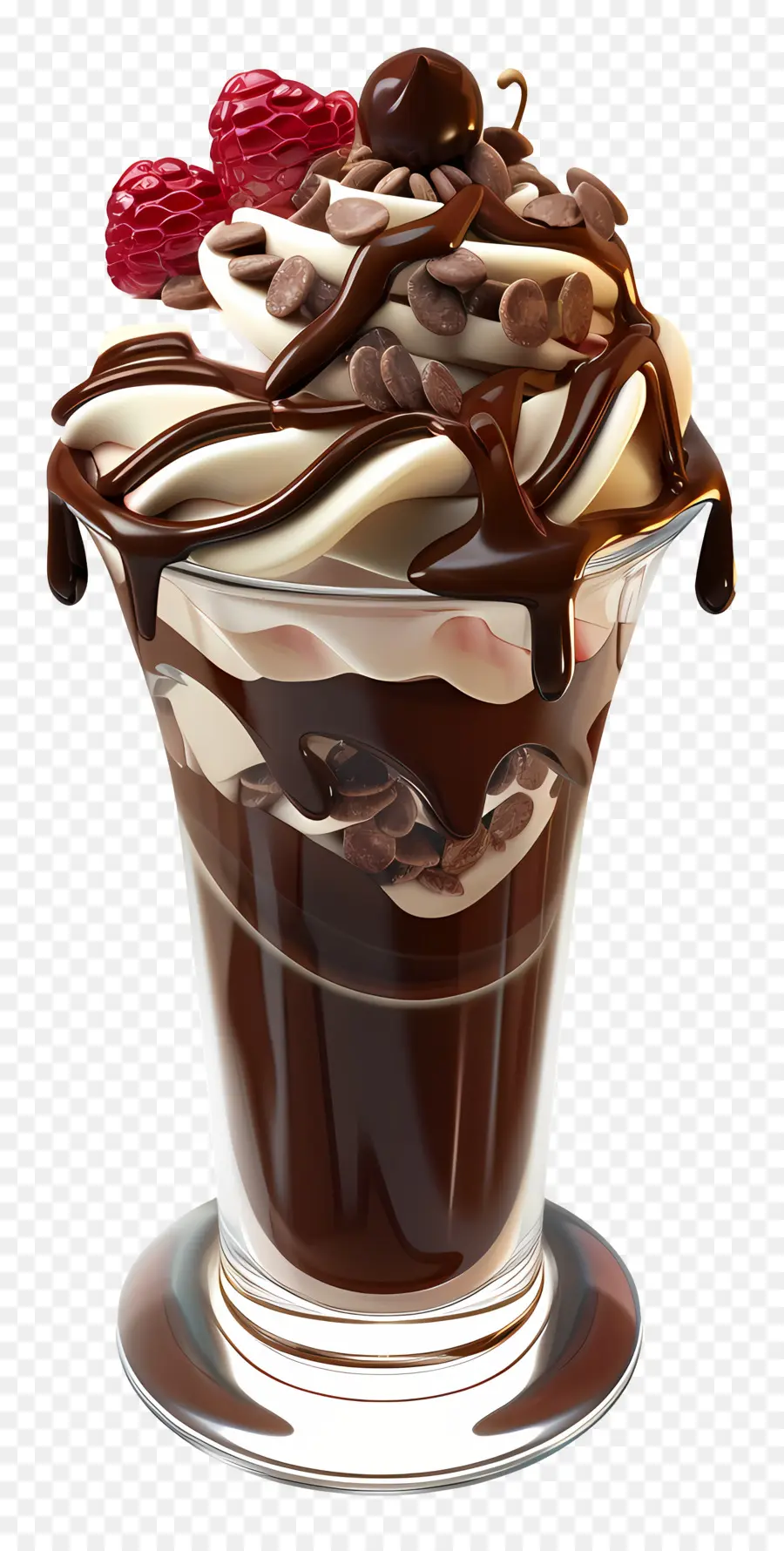 Parfait Au Chocolat，Coupe Glacée Au Chocolat PNG