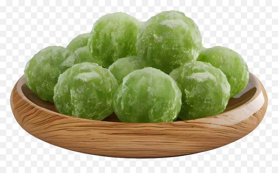 Klépon，Bonbons Verts PNG