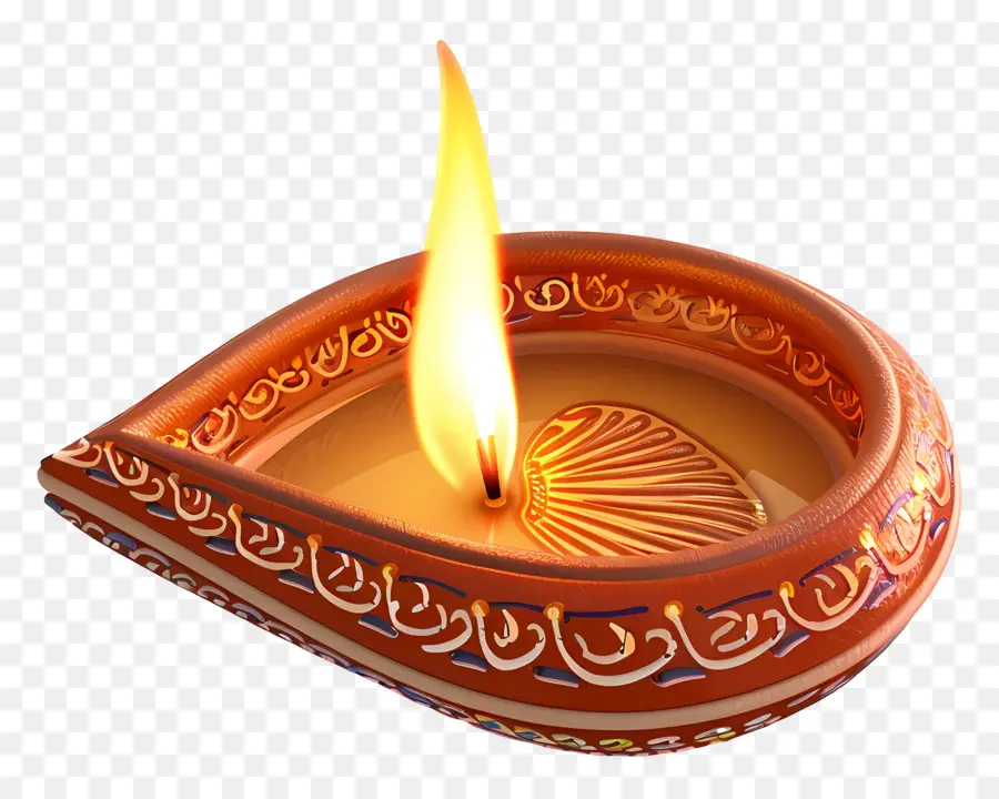 Diwali Diya，Lampe Décorative PNG