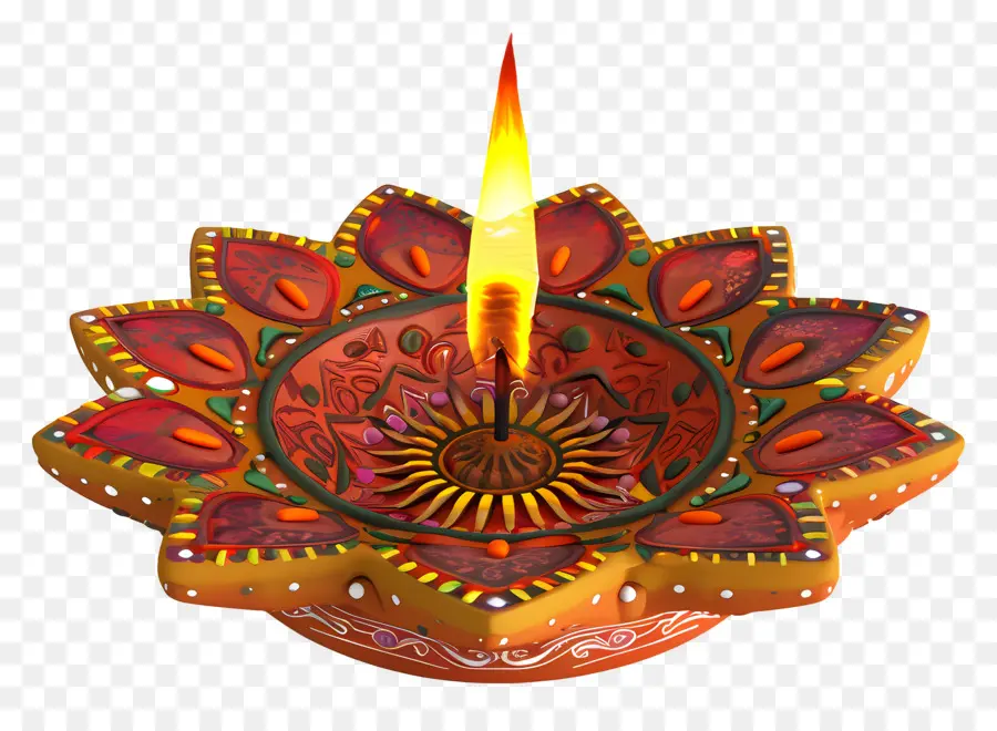 Diwali Diya，Lampe Diya PNG