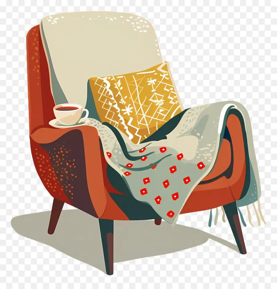 Fauteuil Douillet，Fauteuil Avec Couverture PNG