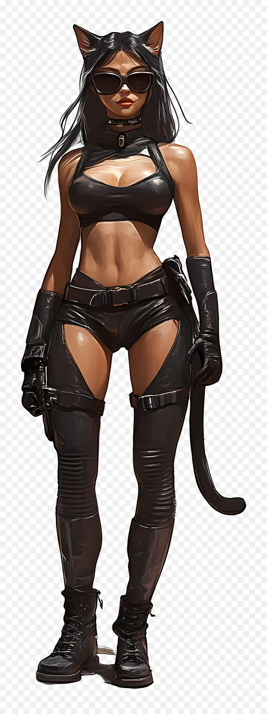 Fille Chat，Catwoman PNG