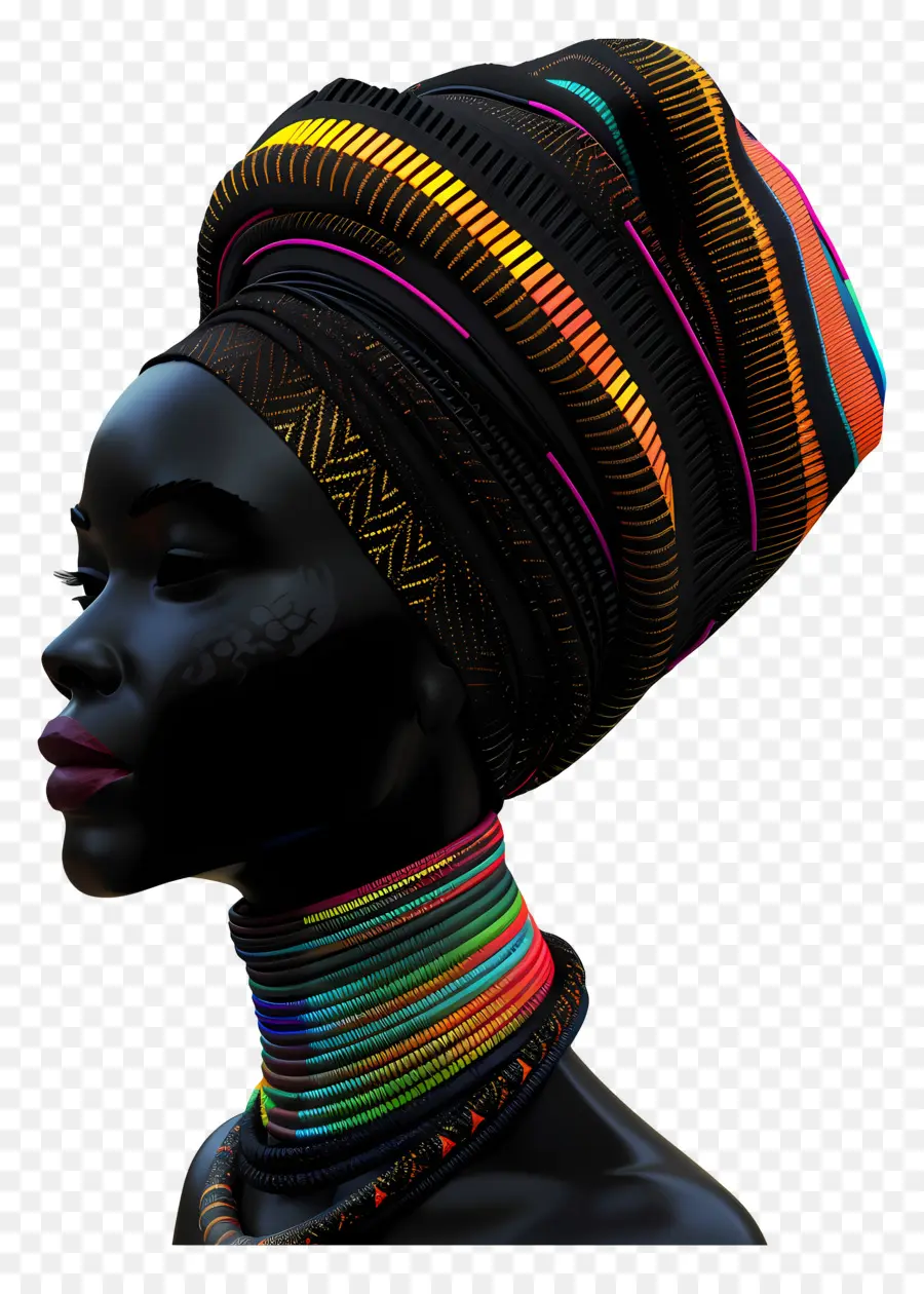 Femme Africaine，Femme Avec Bandeau PNG