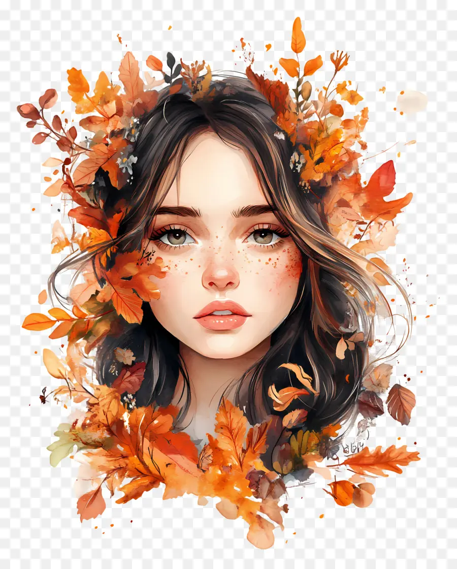 Fille D'automne，Femme D'automne PNG