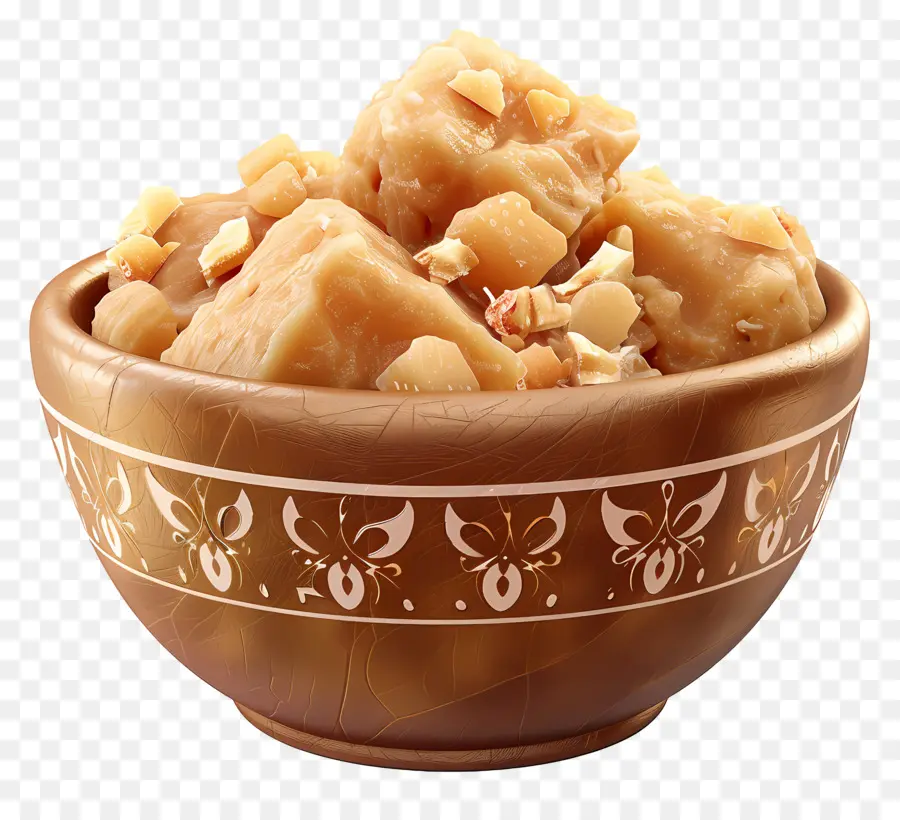 Halva，Fudge Dans Un Bol PNG