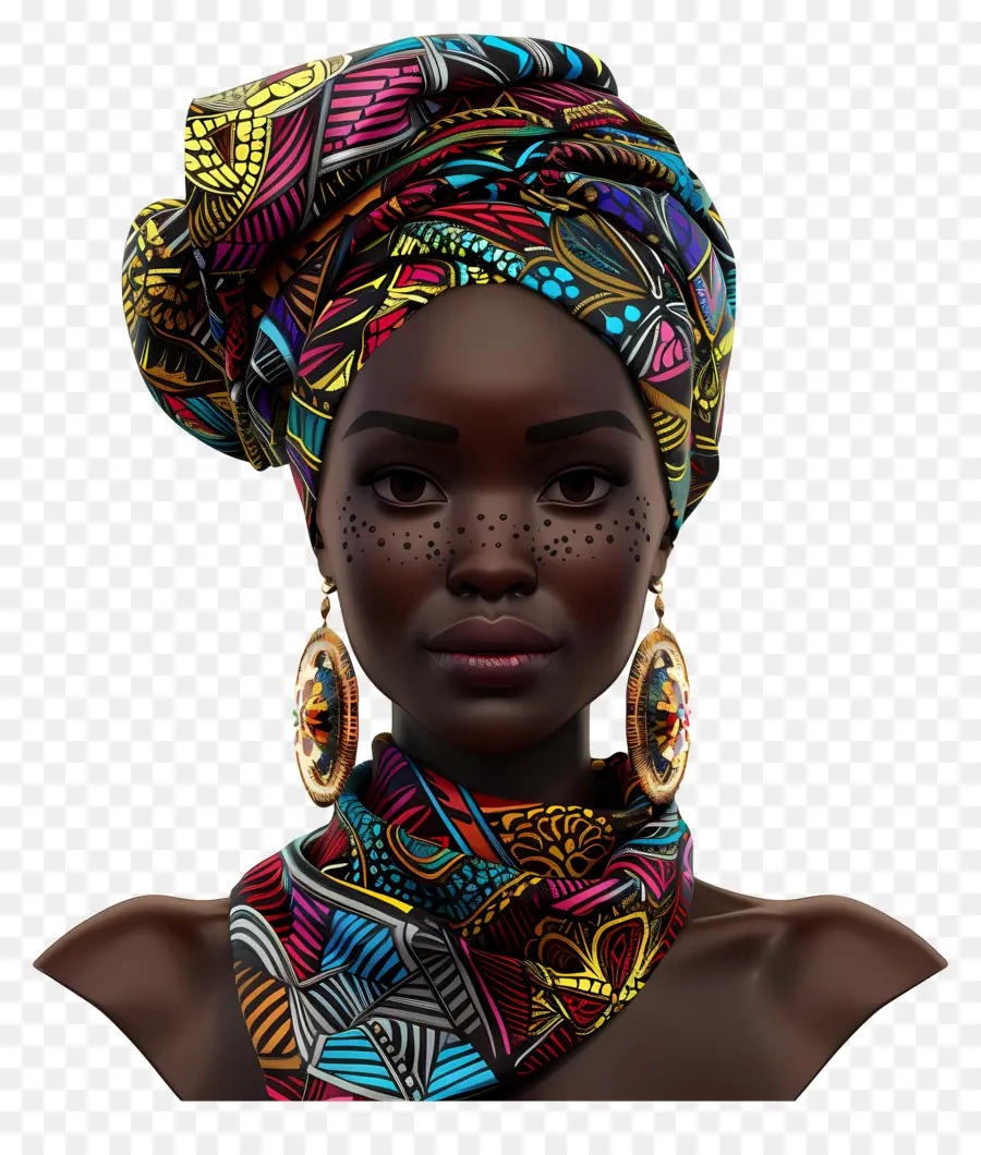 Femme Africaine，Femme Animée PNG