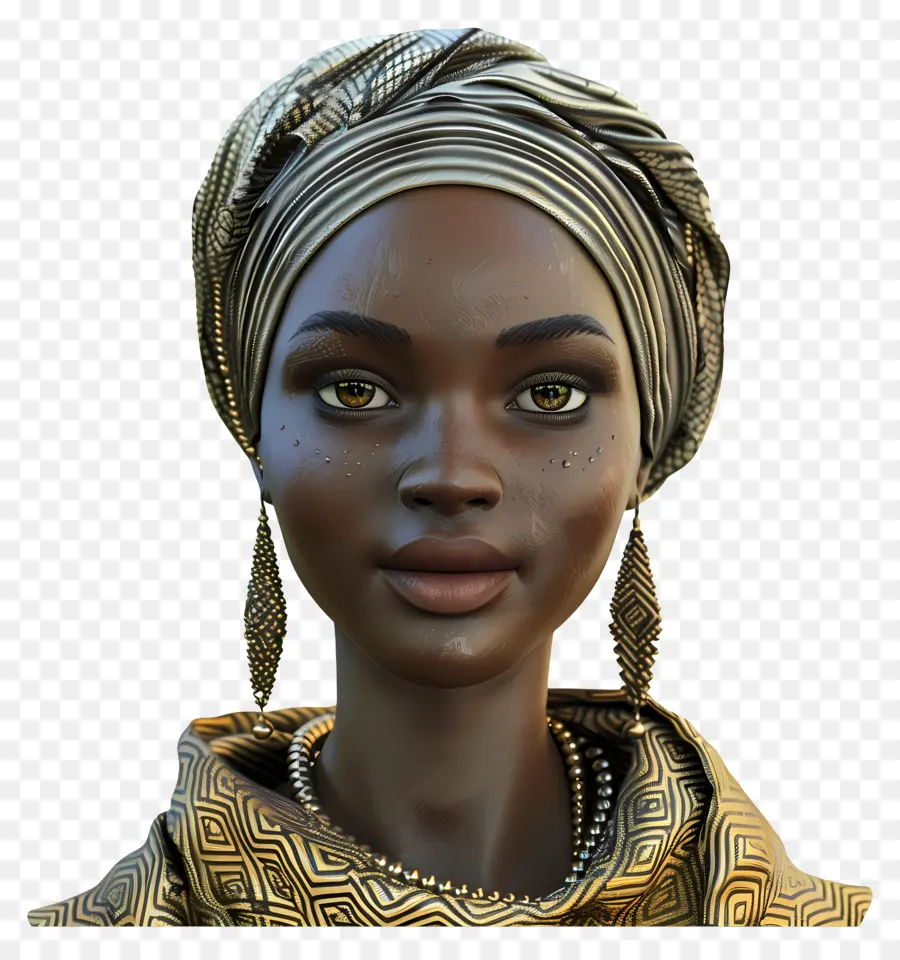 Femme Africaine，Femme Avec Bandeau PNG