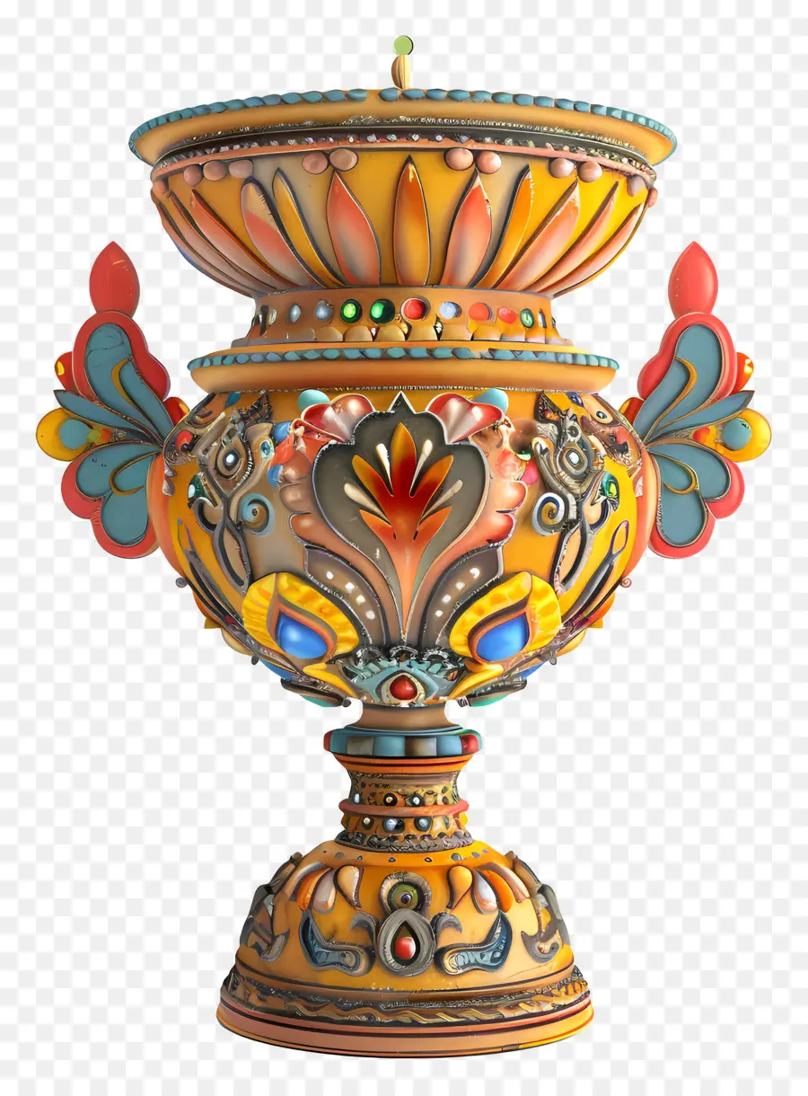 Puja Kalash，Vase Décoratif PNG