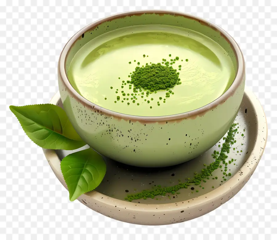 Thé Matcha，Thé Vert PNG