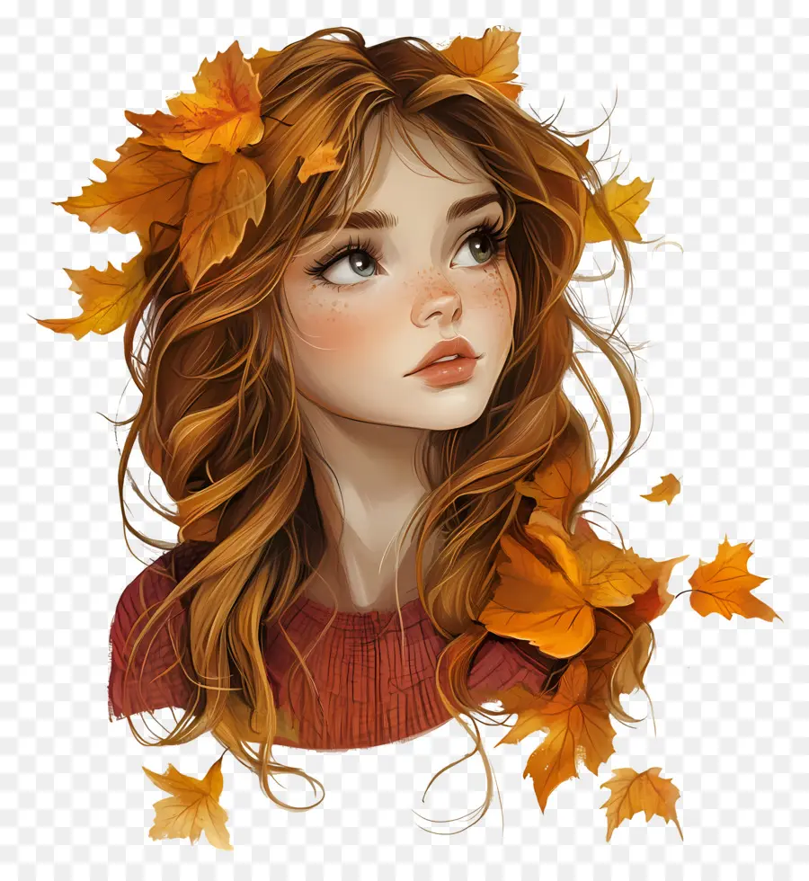 Fille D'automne，Femme D'automne PNG