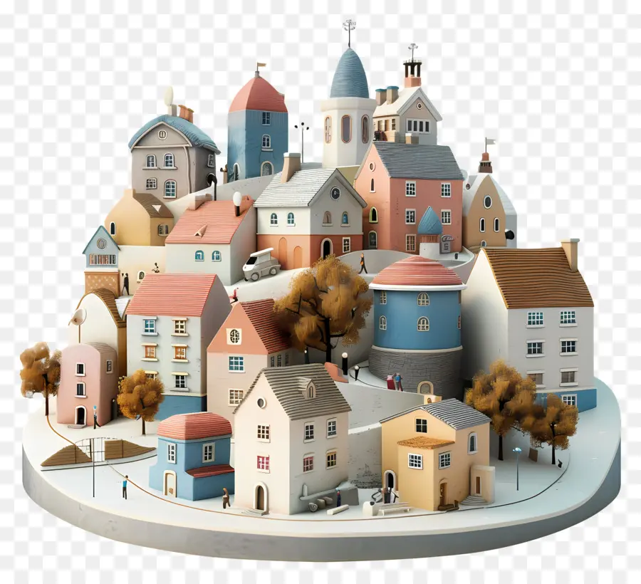 Petite Ville，Ville Miniature PNG