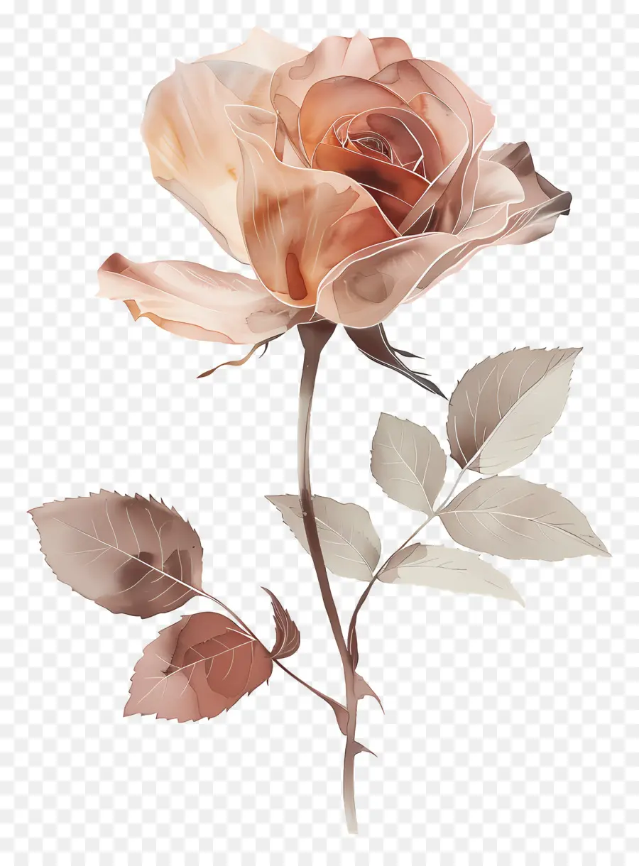 Fleur De Rose，Rose PNG