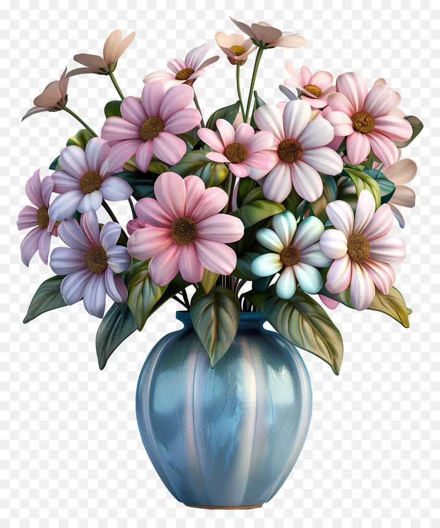 Fleurs Dans Un Vase，Vase à Fleurs PNG