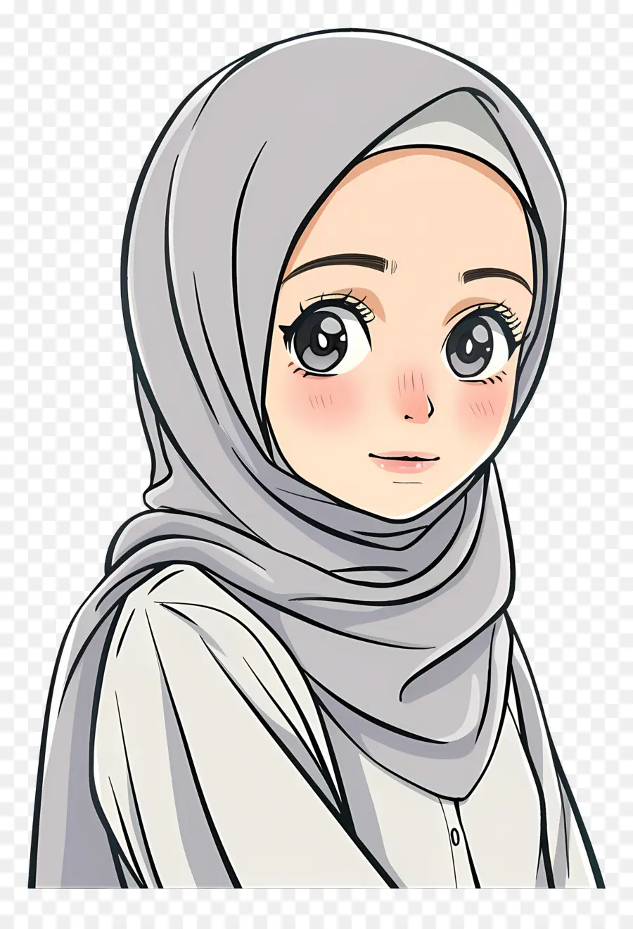 Jolie Fille Hijab，Fille En Hijab PNG